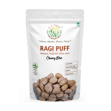 Ragi Puff Cheesy Bites